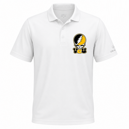 Virginia Commonwealth Stealie Premium Unisex Polo — Design: Virginia Commonwealth University — White