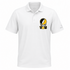 Virginia Commonwealth Stealie Premium Unisex Polo — Design: Virginia Commonwealth University — White