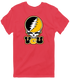 Virginia Commonwealth Stealie Premium Unisex T-Shirt — Design: Virginia Commonwealth University — Heather Red
