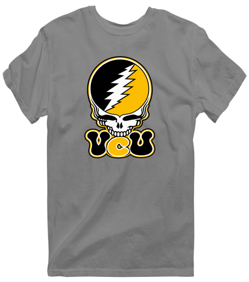 Virginia Commonwealth Stealie Premium Unisex T-Shirt — Design: Virginia Commonwealth University — Dark Heather