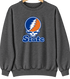 Virginia Stealie Premium Unisex Crewneck — Design: Virginia State University — Dark Heather
