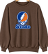 Virginia Stealie Premium Unisex Crewneck — Design: Virginia State University — Brown