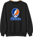 Virginia Stealie Premium Unisex Crewneck — Design: Virginia State University — Black