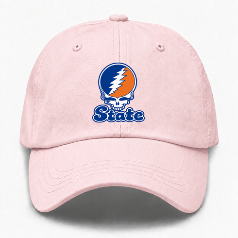 Virginia Stealie Premium Unisex Dad Hat — Design: Virginia State University — Pink