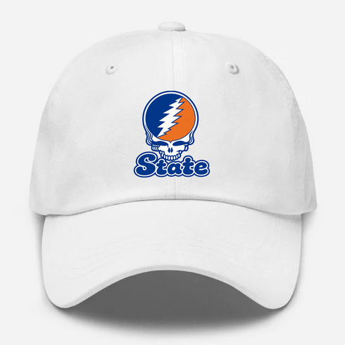 Virginia Stealie Premium Unisex Dad Hat — Design: Virginia State University — White