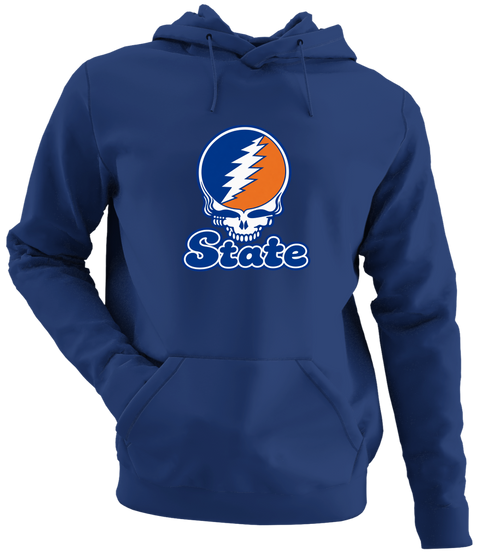 Virginia Stealie Premium Unisex Hoodie — Design: Virginia State University — Navy