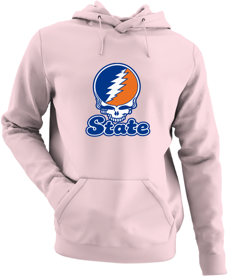 Virginia Stealie Premium Unisex Hoodie — Design: Virginia State University — Light Pink