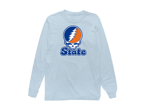 Virginia Stealie Premium Unisex Long-Sleeve — Design: Virginia State University — Chambray