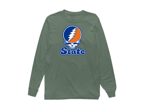 Virginia Stealie Premium Unisex Long-Sleeve — Design: Virginia State University — Light Green