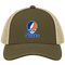 Virginia Stealie Premium Unisex Trucker Cap — Design: Virginia State University — Moss/Khaki