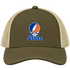 Virginia Stealie Premium Unisex Trucker Cap — Design: Virginia State University — Moss/Khaki
