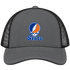 Virginia Stealie Premium Unisex Trucker Cap — Design: Virginia State University — Charcoal/Black
