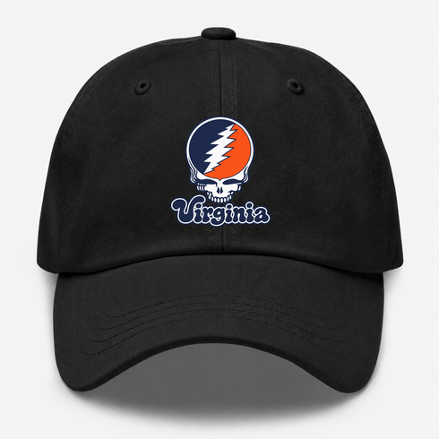 Virginia Stealie Premium Unisex Dad Hat — Design: Virginia University of — Black