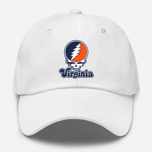 Virginia Stealie Premium Unisex Dad Hat — Design: Virginia University of — White