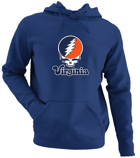 Virginia Stealie Premium Unisex Hoodie — Design: Virginia University of — Navy