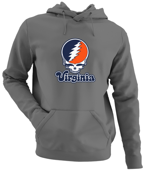 Virginia Stealie Premium Unisex Hoodie — Design: Virginia University of — Charcoal