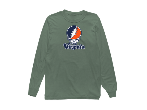 Virginia Stealie Premium Unisex Long-Sleeve — Design: Virginia University of — Light Green