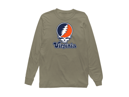 Virginia Stealie Premium Unisex Long-Sleeve — Design: Virginia University of — Sandstone