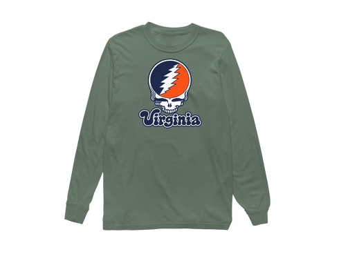 Virginia Stealie Premium Unisex Long-Sleeve — Design: Virginia University of — Light Green