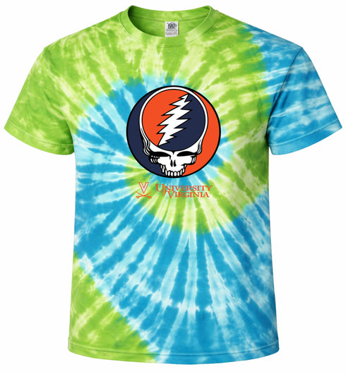 University of Virginia Orange Stealie Tie-Dye T-Shirt