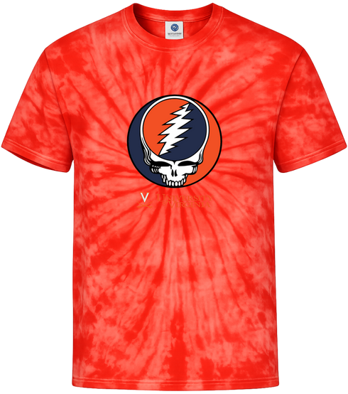 University of Virginia Orange Stealie Tie-Dye T-Shirt