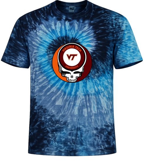 Virginia Tech Stealie Tie-Dye T-Shirt