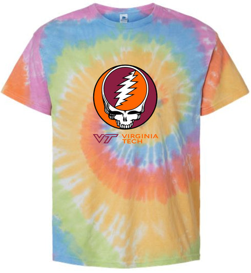 Virginia Tech Stealie Tie-Dye T-Shirt