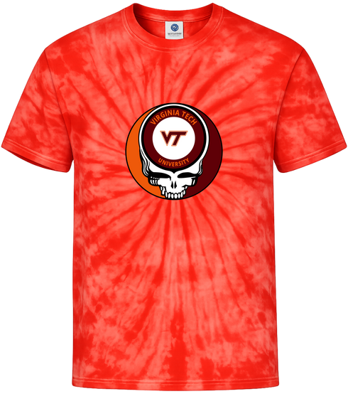 Virginia Tech Stealie Tie-Dye T-Shirt