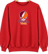 Virginia Tech Stealie Premium Unisex Crewneck — Design: Virginia Tech — Red