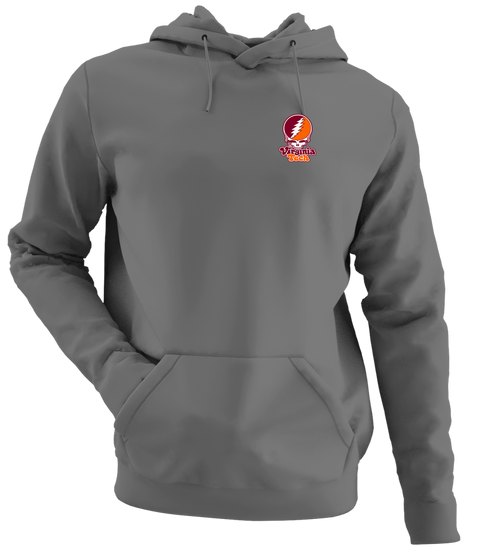 Virginia Tech Stealie Premium Unisex Hoodie — Design: Virginia Tech — Charcoal