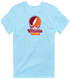 Virginia Tech Stealie Premium Unisex T-Shirt — Design: Virginia Tech — Light Blue