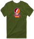 Virginia Tech Stealie Premium Unisex T-Shirt — Design: Virginia Tech — Military Green