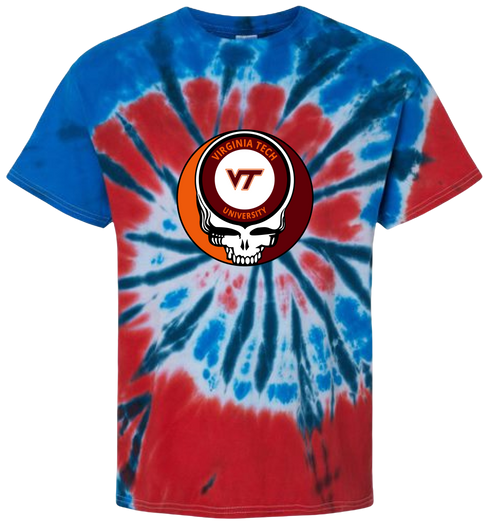 Virginia Tech Stealie Tie-Dye T-Shirt