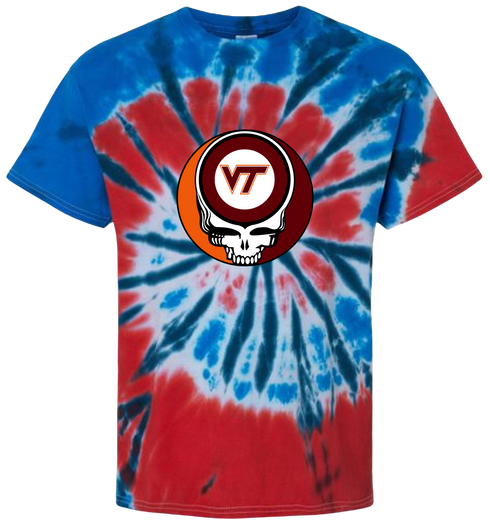 Virginia Tech Stealie Tie-Dye T-Shirt