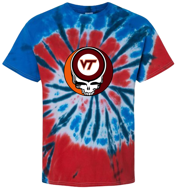 Virginia Tech Stealie Tie-Dye T-Shirt