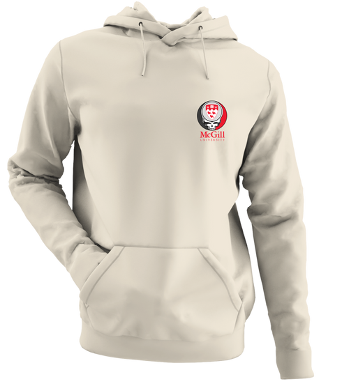 McGill University - Premium Grateful Dead Left Chest Hoodie - Sand - 3