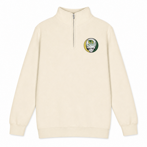 Utah Valley - Premium Grateful Dead Quarter-Zip Pullover - Sand - 1