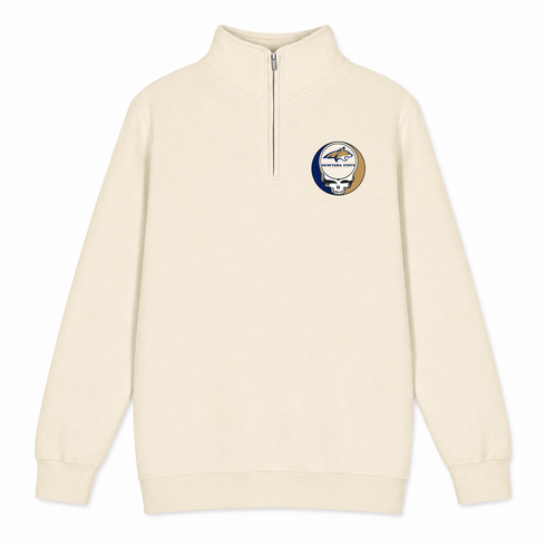 Montana State University - Premium Grateful Dead Quarter-Zip Pullover - Sand - 1