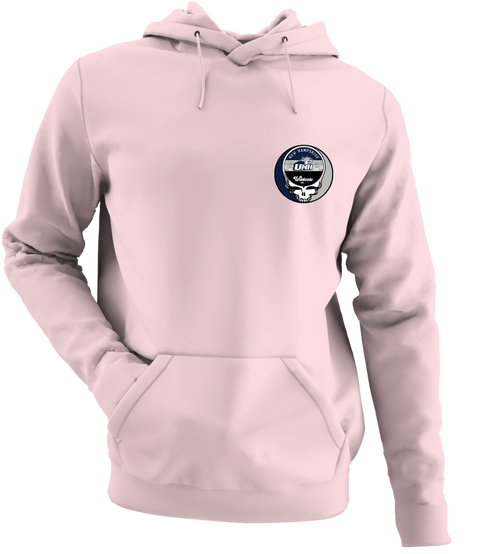 University of New Hampshire - Premium Grateful Dead Left Chest Hoodie - Light Pink - 4