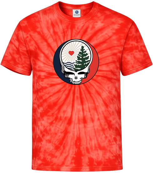 1435 - Custom Stealie Tie-Dye
