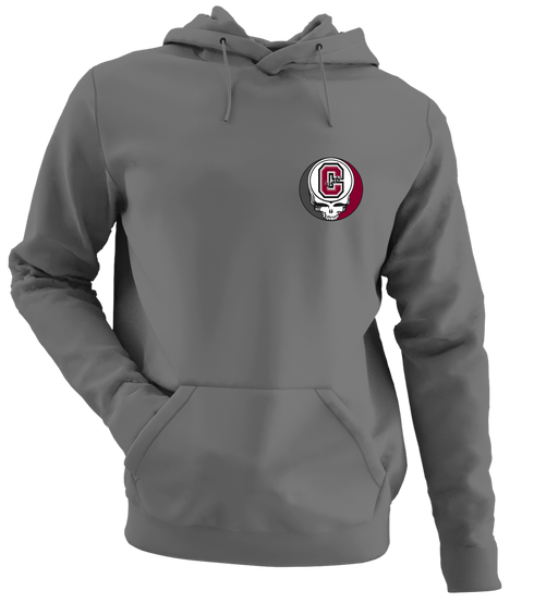 Colgate University - Premium Grateful Dead Left Chest Hoodie - Charcoal