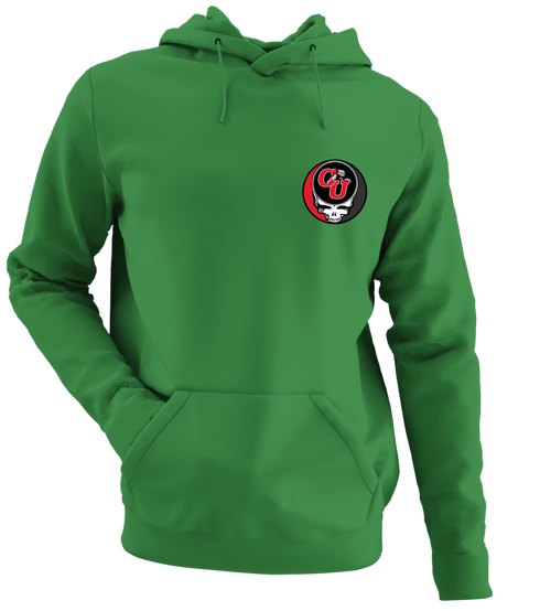 Clark - Premium Grateful Dead Left Chest Hoodie - Irish Green