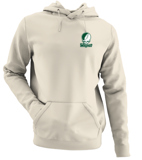 Wagner Stealie Premium Unisex Hoodie — Design: Wagner College — Sand
