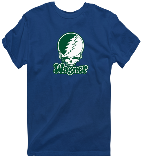 Wagner Stealie Premium Unisex T-Shirt — Design: Wagner College — Navy
