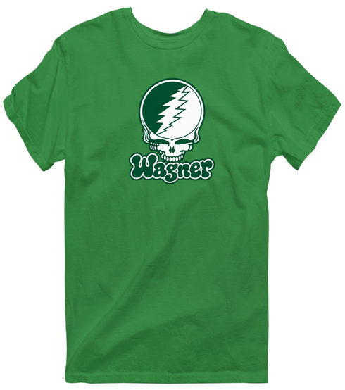Wagner Stealie Premium Unisex T-Shirt — Design: Wagner College — Irish Green