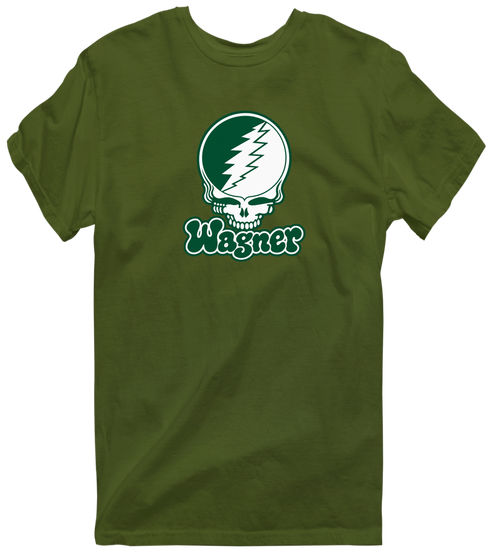 Wagner Stealie Premium Unisex T-Shirt — Design: Wagner College — Military Green