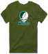 Wagner Stealie Premium Unisex T-Shirt — Design: Wagner College — Military Green