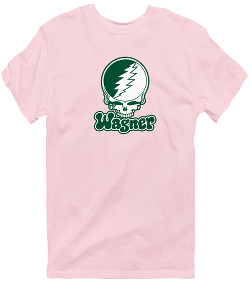 Wagner Stealie Premium Unisex T-Shirt — Design: Wagner College — Light Pink