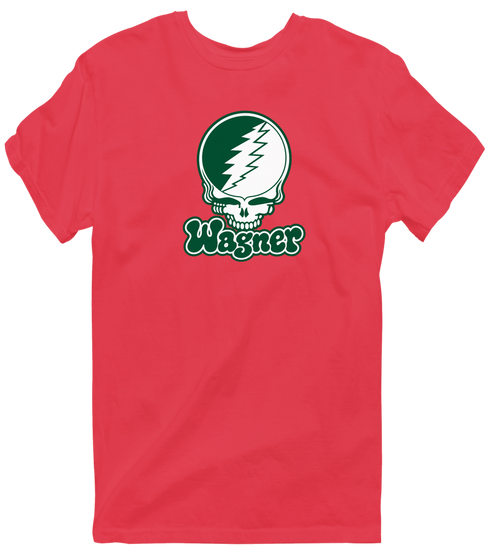 Wagner Stealie Premium Unisex T-Shirt — Design: Wagner College — Heather Red