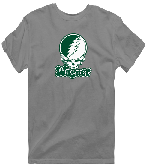 Wagner Stealie Premium Unisex T-Shirt — Design: Wagner College — Dark Heather